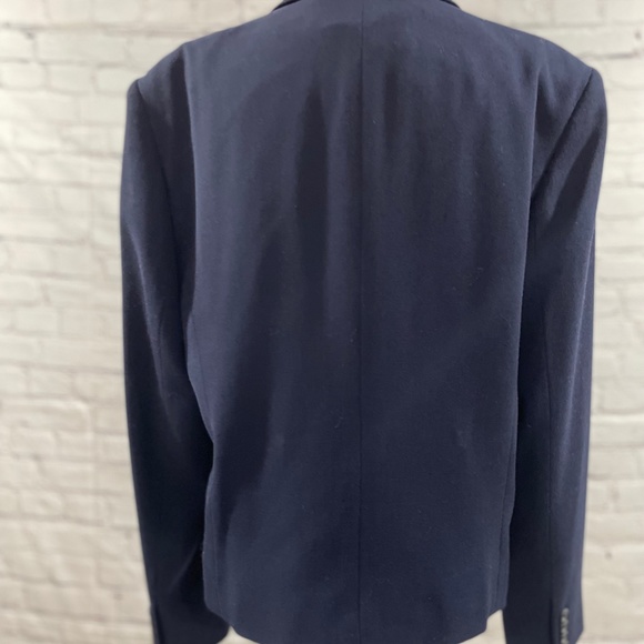 Ralph Ralph Lauren Navy blazer size 14 ~ Tailored to Style 100% Wool Made in USA - Picture 4 of 5